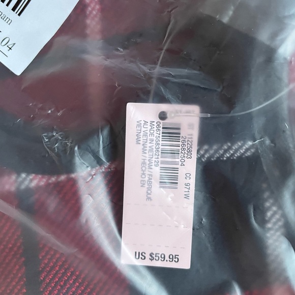 🆕 VICTORIA'S SECRET VS TOTE BAG HOLIDAYS CHRISTMAS PLAID LARGE - Picture 6 of 8